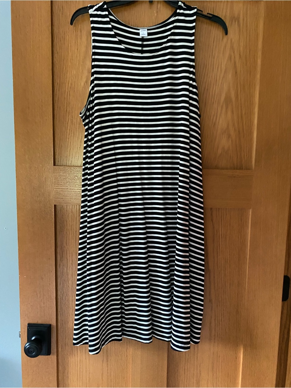Old Navy Black and White Striped Tank Top